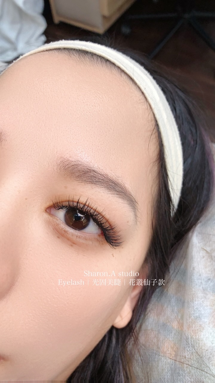 光固美睫作品:花瓣仙子款